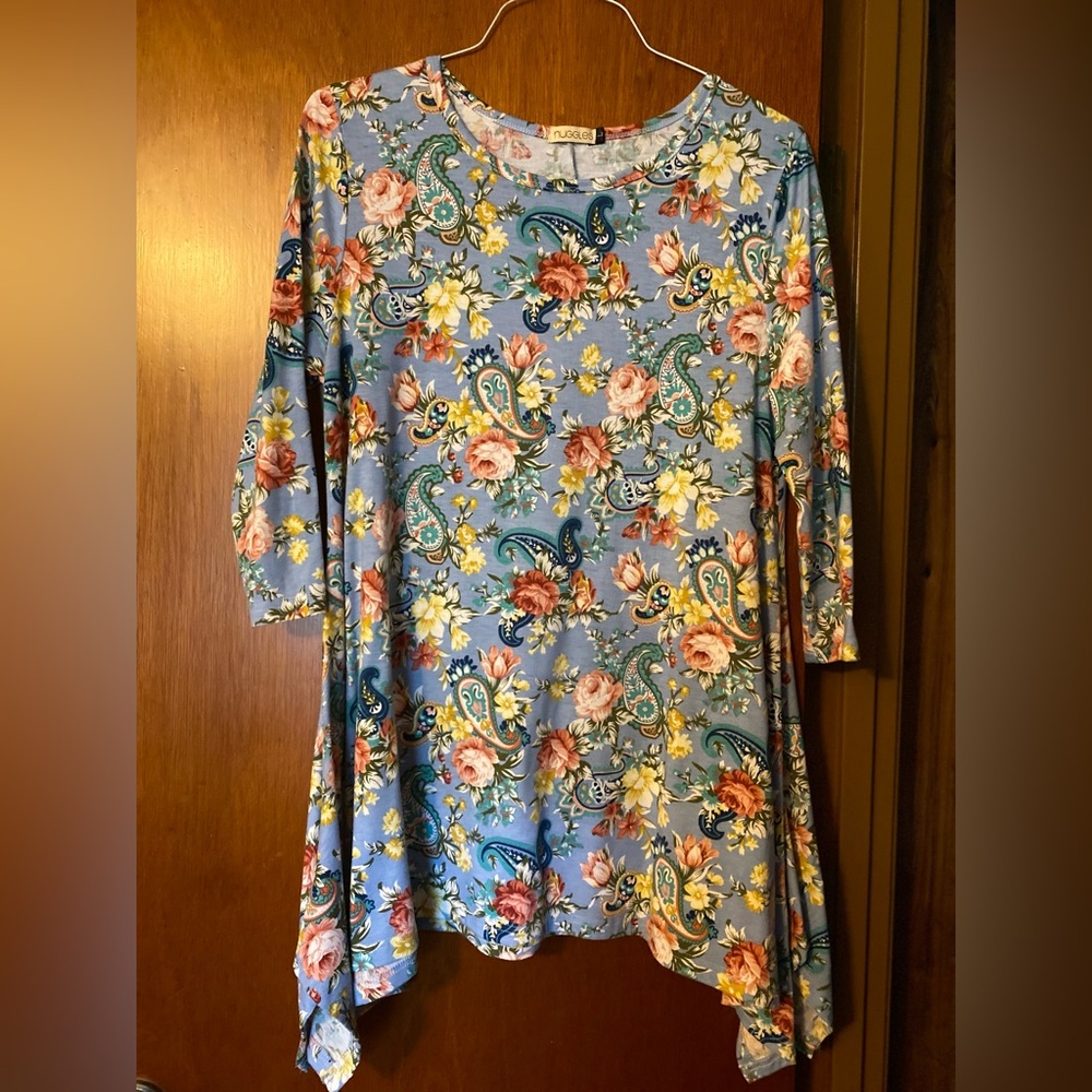 Floral top.